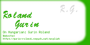 roland gurin business card
